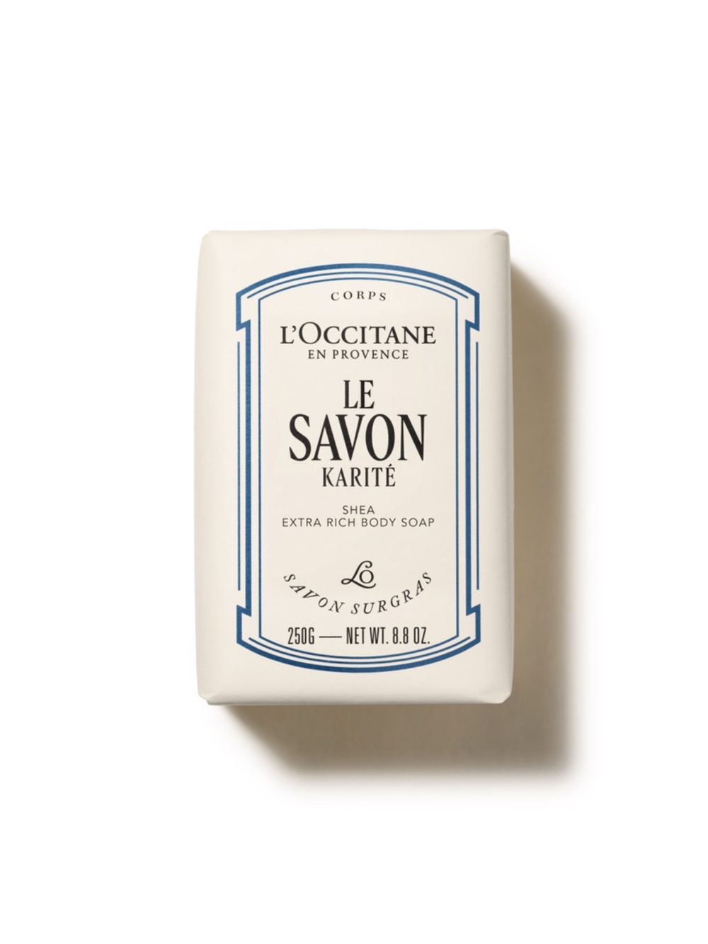 L'OCCITANE Le Savon Karité Extra Rich Body Soap - Cream & Blue